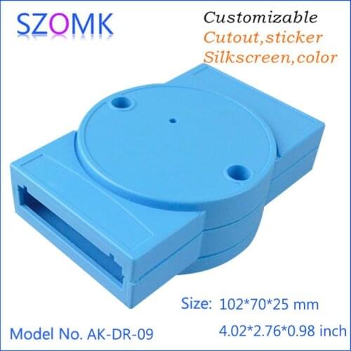 Plc electrical control box enclosure for electronics din rail boxes (1 pcs) 102*70*25mm diy enclosure distribution box