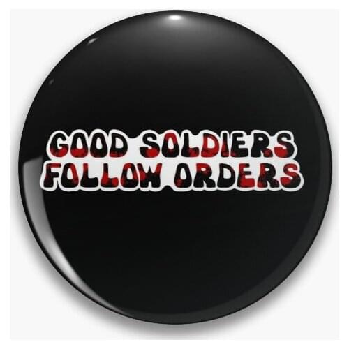 Good Soldiers Follow Orders Bad Batch Qu Soft Button Pin Gift Lapel Pin Decor Brooch Metal Hat Women Collar Cartoon Clothes