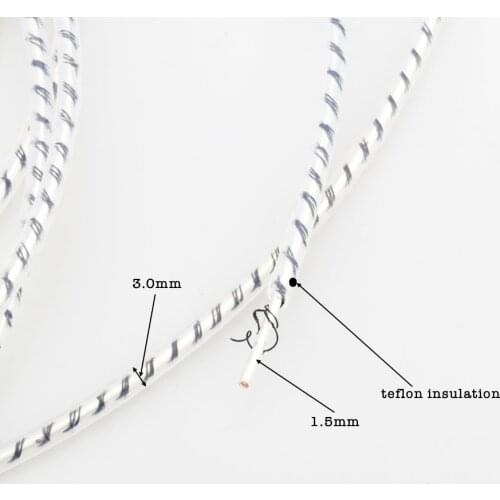 Audiocrast 7N copper pure Silver DIY Top-rated shield Speaker Audio Signal Cable 3MM Headphone Cable signal Jumper cable