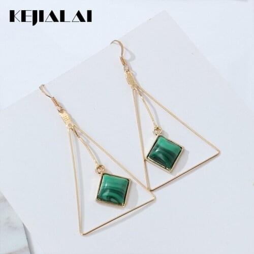 KEJIALAI 2018 New Arrival Bohemia Triangle Drop Earrings Shell Accessories Fashion Jewelry Gifts For Lovers Bijoux LY-B4047