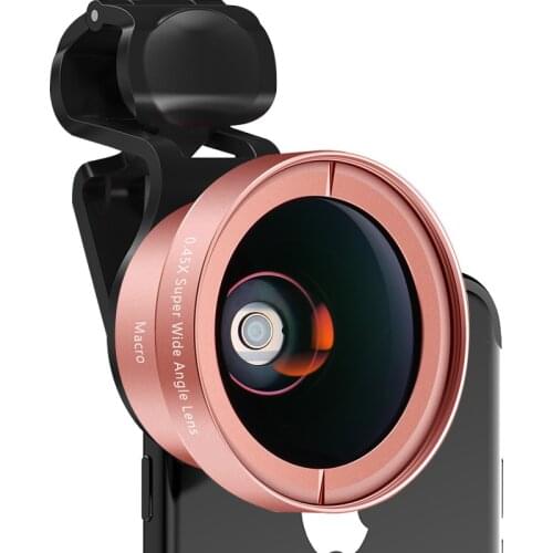 Phone Lens Kit 0.45x Super Wide Angle+12.5x Macro Lens HD Telephoto Lens for iPhone11 9 8 Redmi 7 SamsungA50 HuaweiP30 P20 Mate