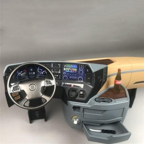 Left / Right Plastic Internal Center Cab Console Cabin Kit for Tamiya Actros 3363 56348 1851 1/14 RC Truck Car Accessories