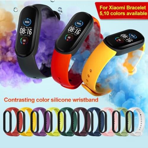 HOT! Strap For Xiaomi Mi Band 5 4 3 Silicone Replacement Wristband Bracelet Watchband For Xiomi Mi Band3 Miband 4 3 Band4 Strap