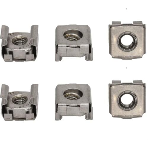 M4 M5 M6 M8 304 Stainless Steel 304SS Rack Mount Square Cabinet Floating Cage Caged Nut