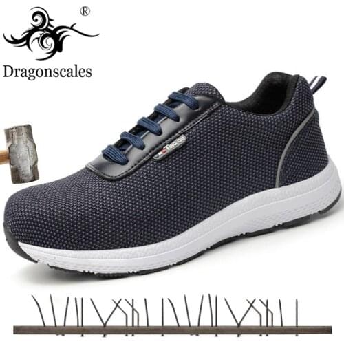 Mens Breathable Steel Toe Cap Work Safety Shoes Men Outdoor Anti-slip Steel High Quality Construction Safety Boots Shoes