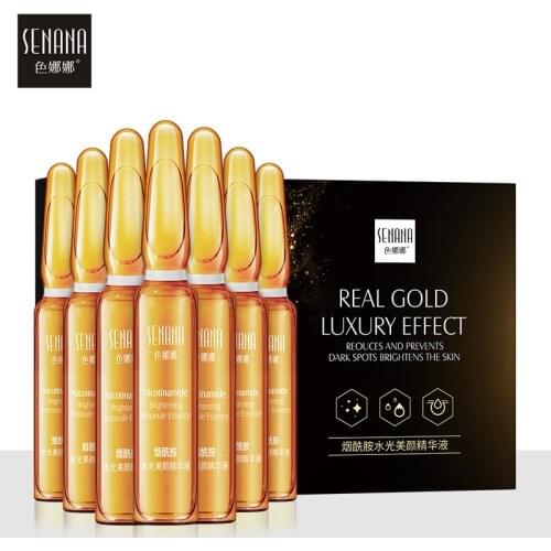 Niacinamide Whitening Face Serum Ampoule Moisturizier Anti-Aging Wrinkle Lifting Firming Skin Essence 2ml*7