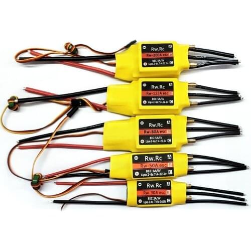 New 1pcs Yellow 2-6S 200A Brushless Speed Controller ESC Upgarde Spare Part for RC Boat Accessories
