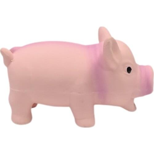 New Cute Rubber Sound Pig Grunting Squeak Latex Pet Chew Toy Dog Chew Training Puppy