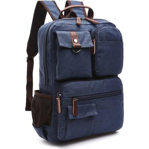 New Fashion Backpack Casual Men Backpacks Men Fashion Bags Vintage School Bags Canvas Rucksack Mens Casual Travel Bag