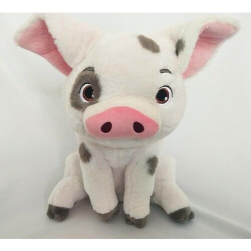 Disney Authentic 35cm Moana Maui Heihei pet pig Pua Soft stuffed Plush Toy Doll Movie Princess soft toys