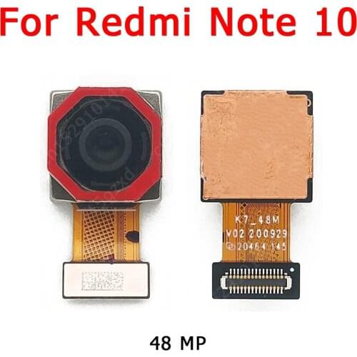 Original Rear Back Camera For Xiaomi Redmi Note 10 Main Backside Big Camera Module Flex Cable Replacement Spare Parts