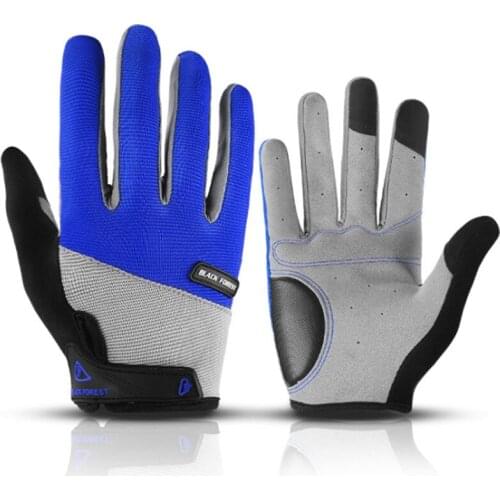 Manufacturers Outdoor Summer Mens Womens Sports Non-Slip Fitness Bikes Full-Finger Cycling Shock-Absorbing Gloves Wholesale