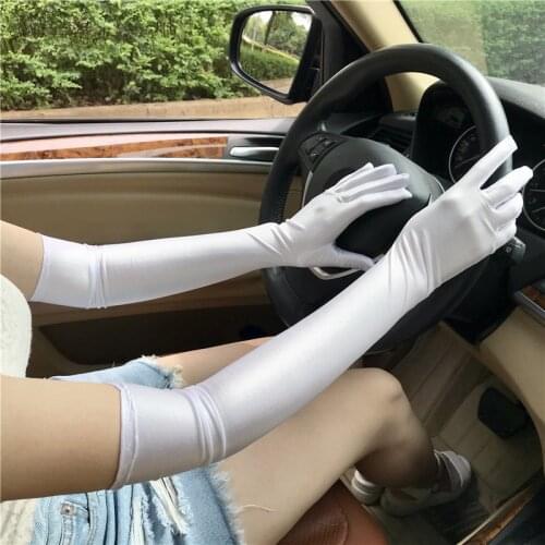Women Driving Sunscreen UV Protection Long Gloves Womens Elbow Evening Dress Performance Gloves Fashion Accessories For Driving