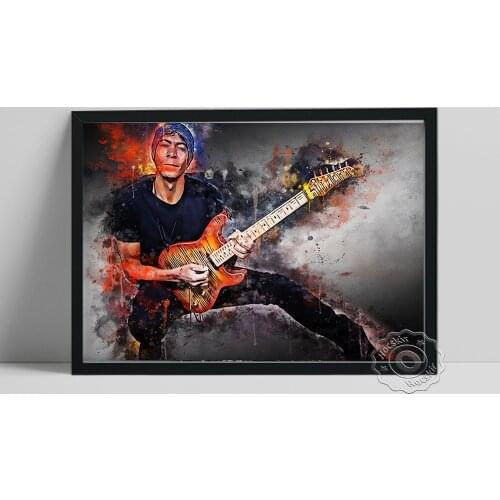 Greg Howe Guitarist Printing Poster, America Hard Rock Fans Collection Art Prints, Vintage Art Portrait Painting Home Wall Decor
