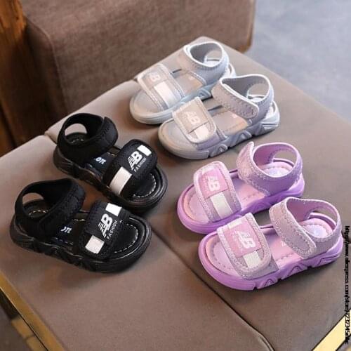 Summer Baby Boys Non-slip Beach Shoes Girls Open Childrens Sandal Soft Boy Shoes Student Soft Toddler Kids Sandals
