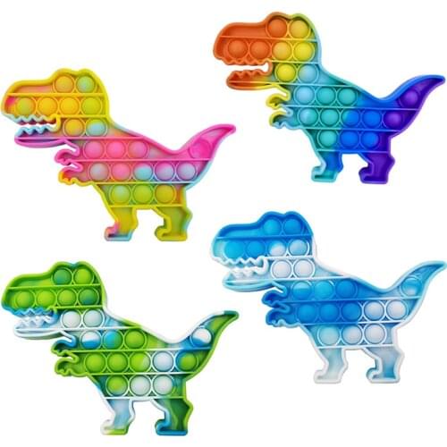 Simple Dimple Dinosaur Push Bubble Fidget Toy Antistress Squeeze Sensory Toy Stress Relief Toys Gift For Adults Children