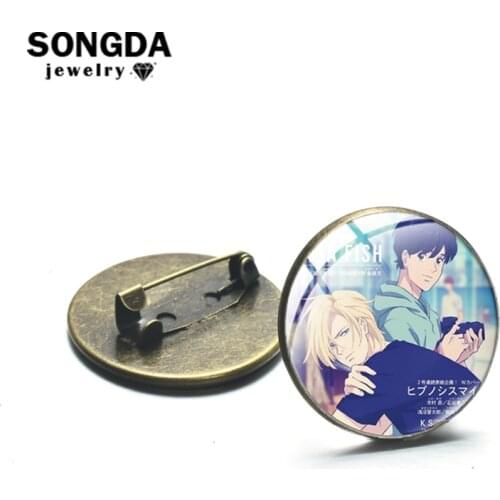 SONGDA Anime BANANA FISH Brooch DIY Cartoon Lapel Pin Badge Pins vintage For Backpacks Friends Xmas Gift Jewelry Accessories