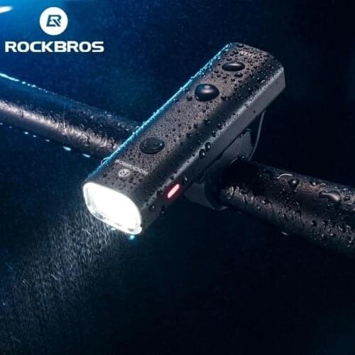 ROCKBROS 400LM Bike Light Headlight Bicycle Handlebar Front Lamp MTB Rode Cycling USB Rechargeable Tail Light Flashlight Safety