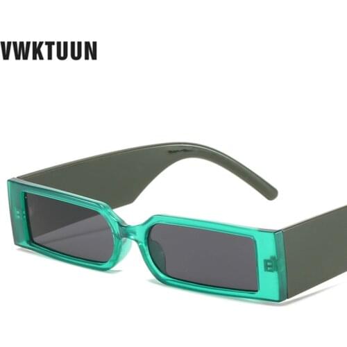 VWKTUUN 2021 Vintage Sunglasses Women Men Square Colorful Sun Glasses Rectangle Shades Driving Eyewear UV400 Points New Glasses