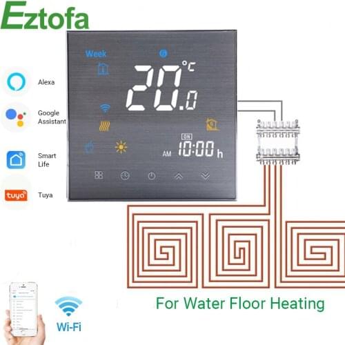 WiFi Smart Thermostat Programmable Temperature Controller For Water Heating Smart Life Tuya APP Works With Alexa Google Home