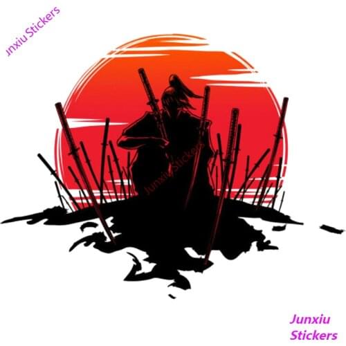 Funny Japanese Samurai Car Sticker Accessories Vinyl Decal for Bumper Motorcycle JDM Opel Astra Mitsubishi Chevrolet KK12*12cm