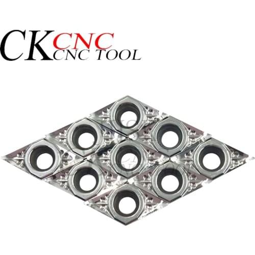 10pcs DCGT070202-AK H01 Aluminum Inserts turning tools Cutter lathe Alloy DCGT070202 CNC Lathe Tool Aluminum Processing