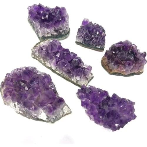 100g Natural Raw Amethyst Quartz Purple Crystal Cluster Healing Stones Specimen Home Crafts Decoration Ornament