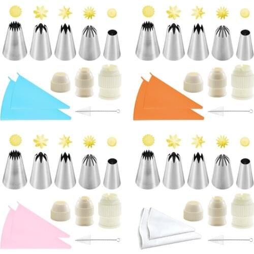 11pcs Cake Decorating Kits Supplies Numbered Piping Tips Icing Nozzles Pastry Bags Couplers