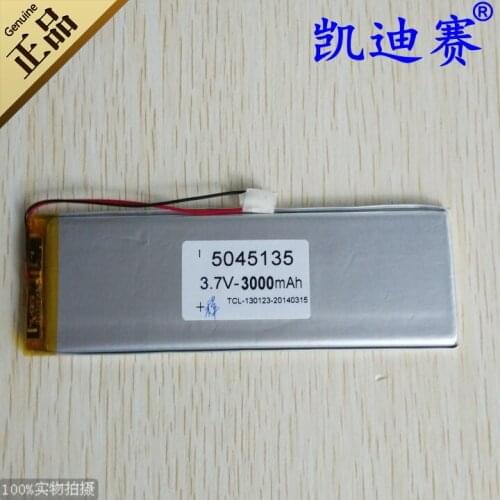 3.7V3000mAh polymer lithium battery 5045135 Tablet PC LED mobile power core