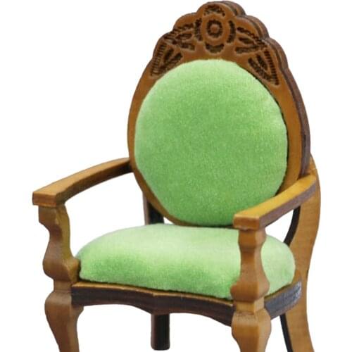 Wooden Dollhouse Chairs Dolls House Miniature Furniture 1/12 Scale