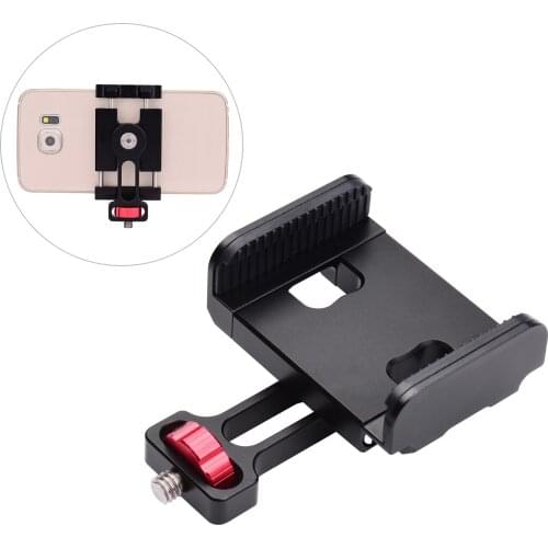 Phone Holder Smartphone Clamp Clip with 1/4 Inch Screw Rotary Knob 360° Rotation for Stabilizer Gimbal Accessory Replacement