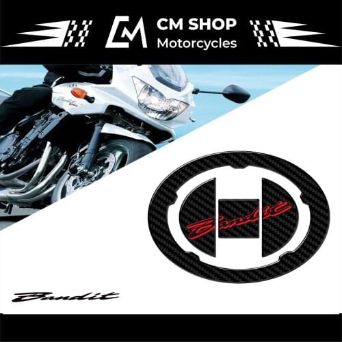 For Suzuki Bandit Fuel Tank Cap Sticker 1250S 2007 2008 2009 3D Motorcycle Fuel Tank Cap Carbon Fiber Look Fuel Tank Cap Sticker