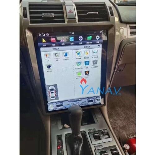 Tesla Vertical PX6 Android Head Unit GPS Navigation Car Radio For Lexus GX400 GX460 2010-2019 Car Multimedia Player DSP screen