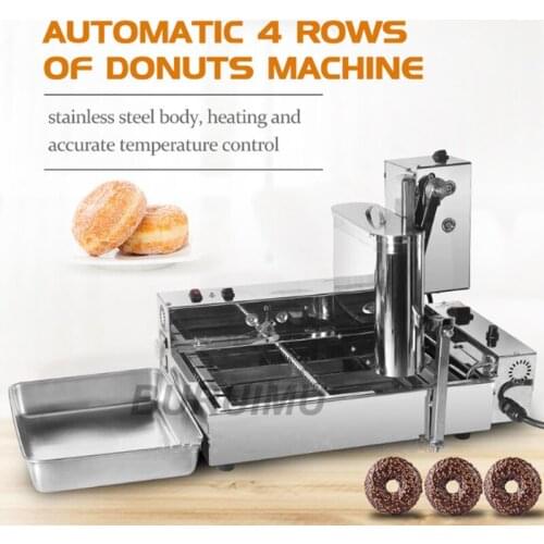 Commercial Electric 4 Rows Automatic Donut Machine Fryer Donut Maker Doughnut Manufacturer