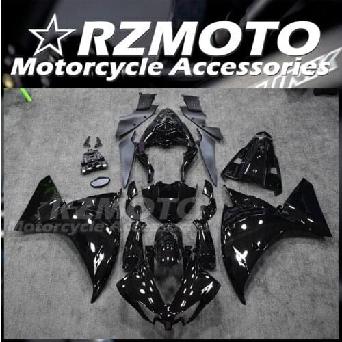 4Gifts Injection mold New ABS Whole Fairings Kit Fit for YAMAHA YZF-R1 R1 2012 2013 2014 12 13 14 Bodywork set Black glossy