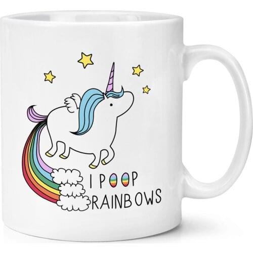 Unicorn I Poop Rainbows Cup Funny Novelty Magical Fantasy Mug