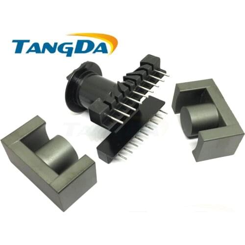 Tangda EC4220 EC42*20 core Bobbin magnetic core+skeleton soft magnetism ferrites 9+9pin Transformers PC40 vertical EC42 AG