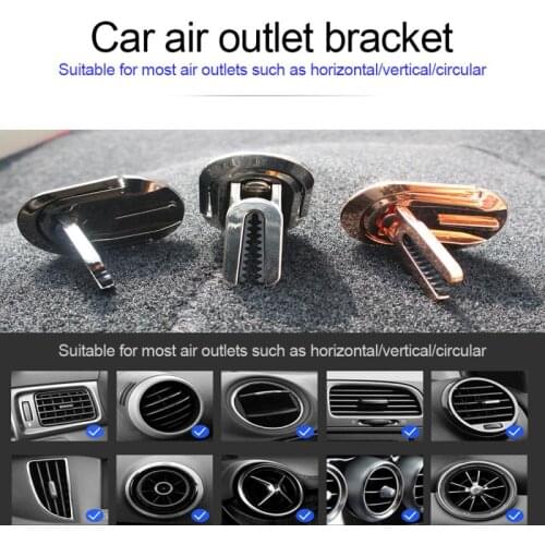 Multifunction 2 In1 Mobile Phone Holder 360 Degree alloy Rotation Finger Ring Car Air Outlet Phone Holder Bracket Car Accessorie