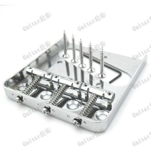 3 Saddle Electric Guitar Bridge for TL TELE Telecaster Electric Guitar w/ Wrench and Screw Nails