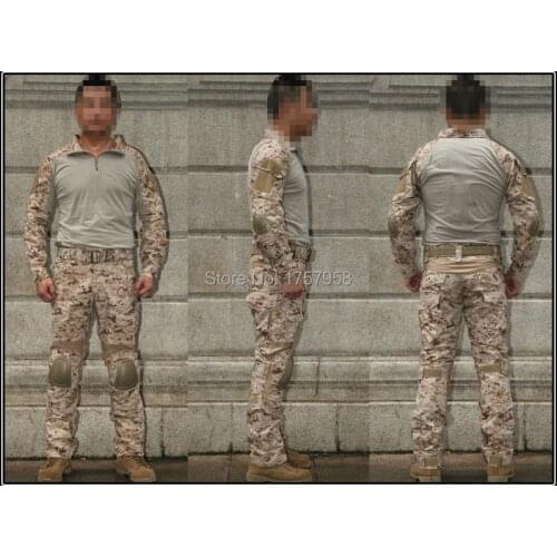 Emerson Gen2 Combat Uniform Set Military Combat Shirt & Pants with knee pad & elbow pad AOR1 EM6914