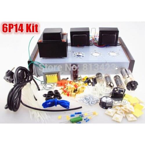 New fashion HIFI 6P14 single-ended class A tube amp stereo amplifier DIY KIT
