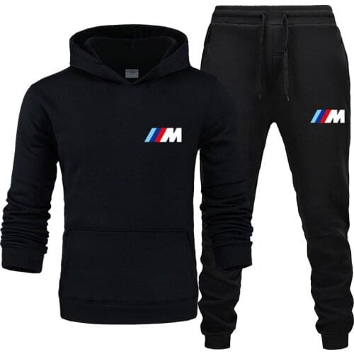 New Autumn and Winter Mens Sets Hoodies+Pants BMW Sport Suits Casual Sweatshirts Tracksuit 2021 Brand Sportswear