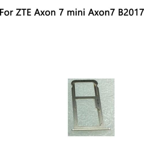 Original used SD Tray Sim Card Holder Slot Replacement Parts for ZTE Axon 7 mini Axon7 B2017 B2017G Axonmini