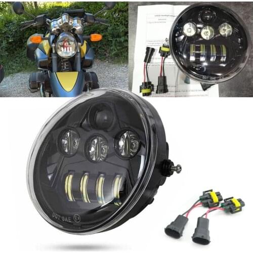 For V Rod VRSCF VRSC VRSCR 2002-2017 60W Vrod LED Front Headlight HI/Low Beam Motorcycle Headlamp