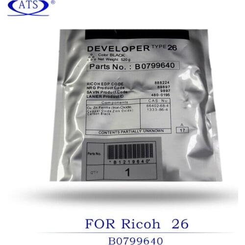 2PCS 520G For Ricoh Developer powder TYPE26 B0799640 For Ricoh Aficio 2035 2035E 2035G 2035S 2045 2045E 2045G 2045S 3035 3045