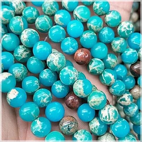 Nature blue stone jasperr beads semi precious stone strands size 4mm6mm 8mm for charms bracelets making fittings