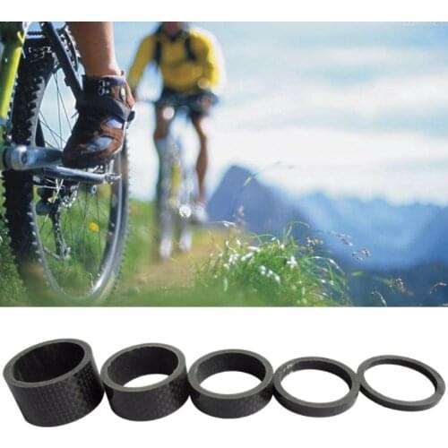 Bike Carbon Fiber Headset Fork Spacers Bicycle Ring Gasket Front Fork Washer Road Bike Cycling Handlebar Spacers