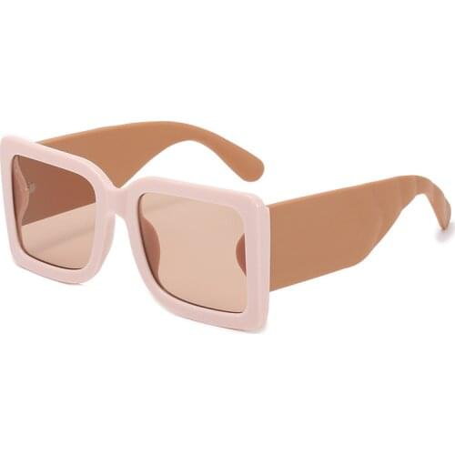 Fashion Vintage Oversized Square Sunglasses Women Men 2021 New Luxury Brand Designer Big Frame Sun Glasses Female Travel Shades