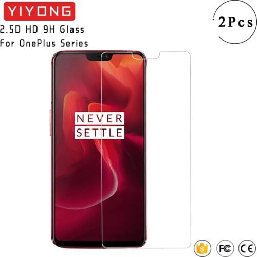 YIYONG 2.5D HD Glass For Oneplus 6 T 6T 5T 5 3 T 3t Tempered Glass Screen Protector For OnePlus One Plus 3 5 6 7 T 7T Pro Glass