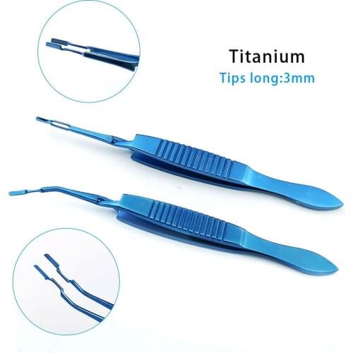 Titanium Akahoshi Prechopper Forceps Straight/Angled Autoclavable Ophthalmic Instruments